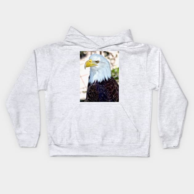 American Bald Eagle Kids Hoodie by Scubagirlamy